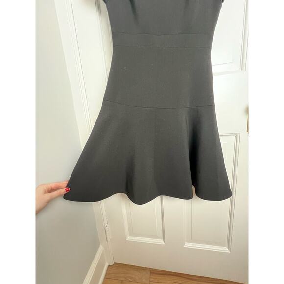 Kate Spade New York Black Jazz Things Up Fit and Flare Crepe Dress Womens 4 Midi - Picture 4 of 13